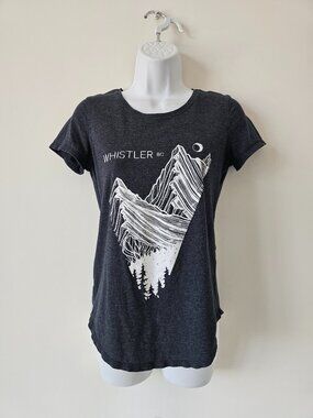 LULULEMON HBLK Grey Pima Cotton Breathable Love Crew III Whistler Top Size 4